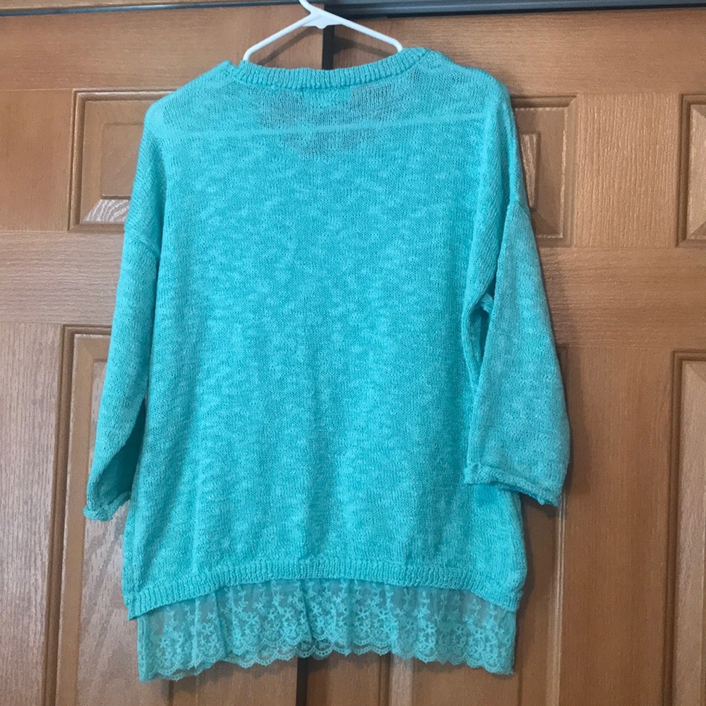 Turquoise Spring Sweater - Picture 5 of 5